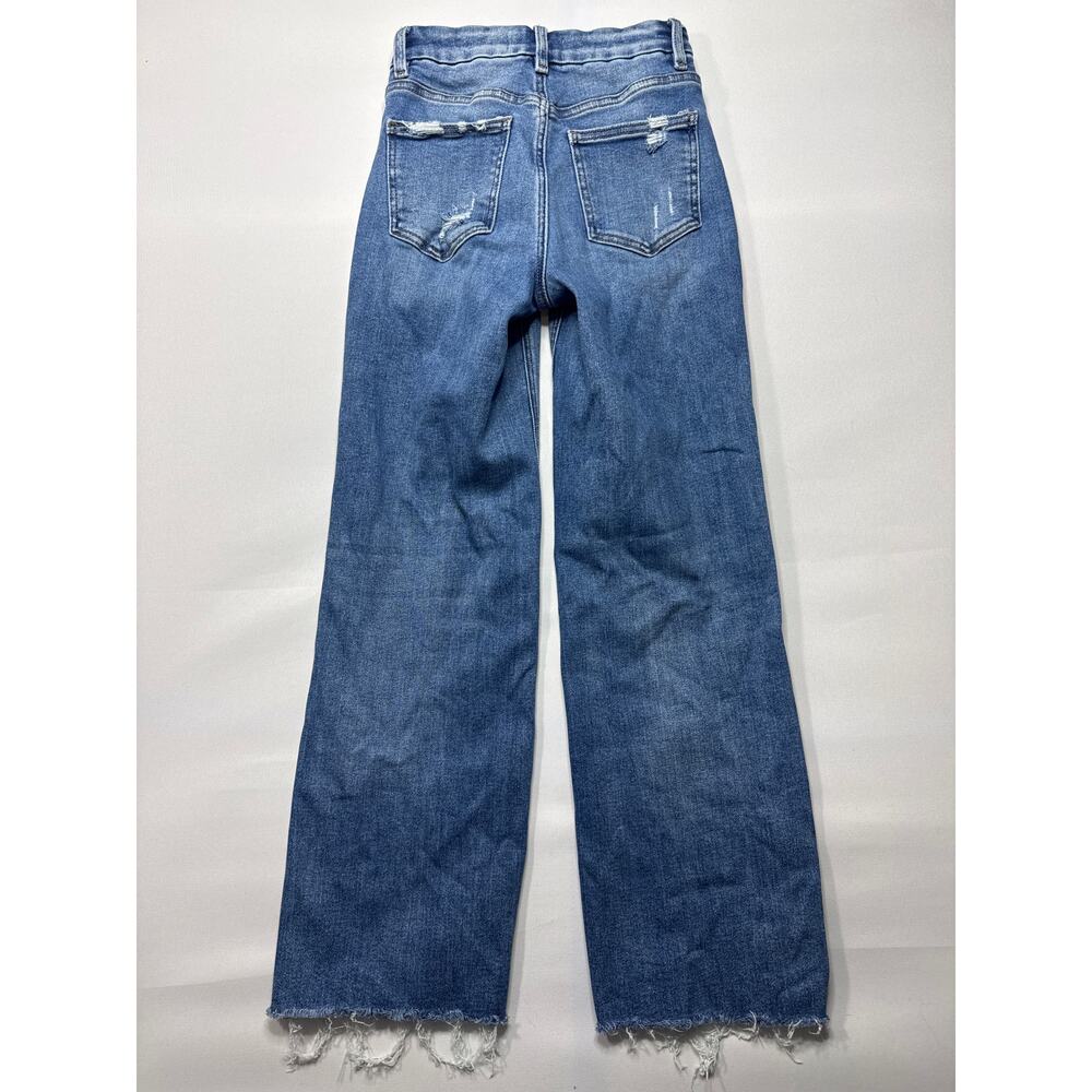 Flying Monkey Women's High Rise Classic Straight Blue Jeans - Size 24 (24x27.5) - Picture 2 of 5